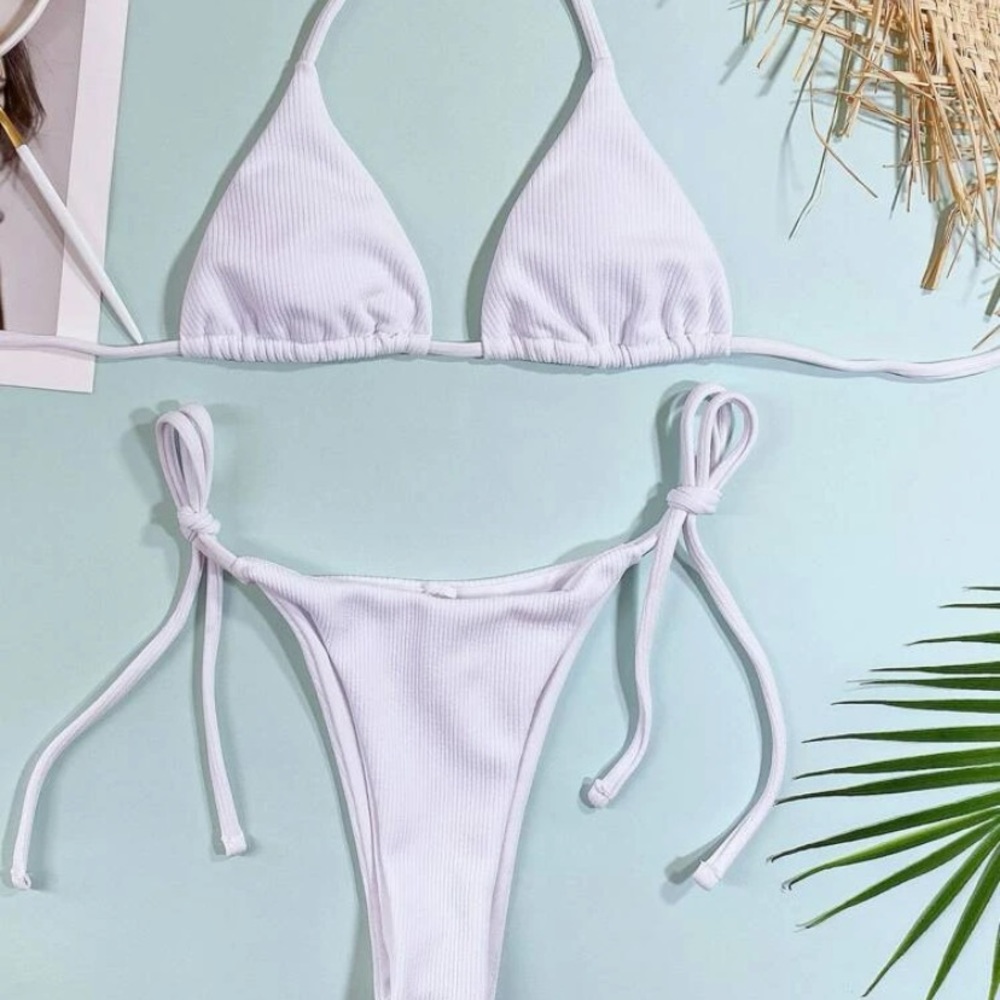 SHEIN WHITE BIKINI